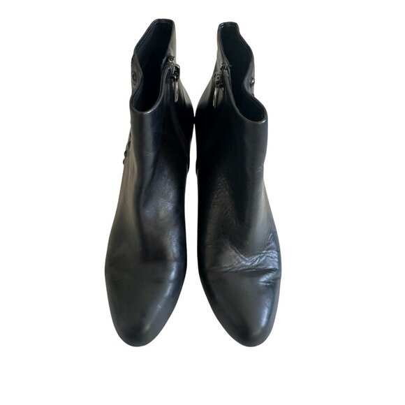 COACH Black Leather Buttoned Ankle Booties Boots Size 7 - Picture 6 of 7